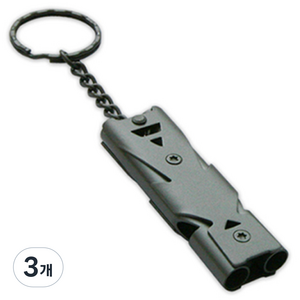 엠파이어 프리미엄 스틸 호루라기 WH490, 다크그레이, 3개