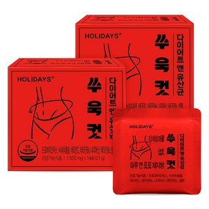 홀리데이즈 쑤욱컷 다이어트 앤 유산균 14포, 21g, 2개