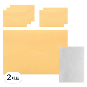 모노라이크 해피니스 파스텔 컬러 봉투 6p + 스티커 6p, 10망고, 2개