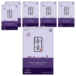 예지미인 윤슬 순한순면 생리대 날개형, 오버나이트, 18개입, 6개