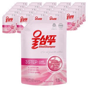 울샴푸 오리지널 리필, 1.5L, 25개