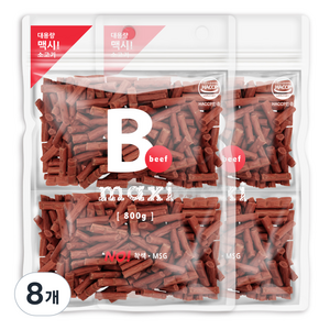 맥시 강아지 대용량 져키, 비프맛, 800g, 8개