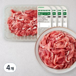 한돈 앞다리살 불고기용 (냉장), 500g, 4개