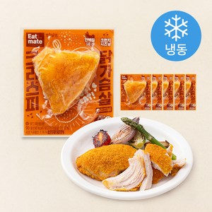잇메이트 크리스피 닭가슴살 오리지널 (냉동), 90g, 1개입, 6개