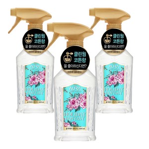 아우라 섬유 향수 홀리데이 판타지 본품, 400ml, 3개