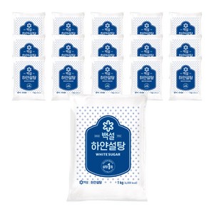 백설 하얀설탕, 1kg, 16개