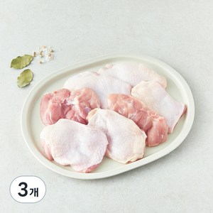마니커 무항생제 인증 닭터의자연 닭다리살 (냉장), 1kg, 3개