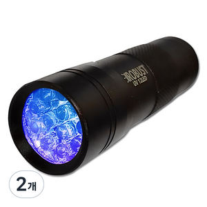 로버스트 블랙라이트 자외선램프 손전등 UV 12LED, 2개
