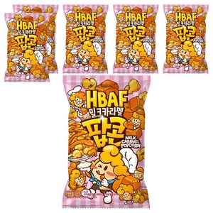 바프 밀크카라멜 팝콘, 80g, 6개