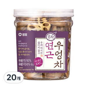 순작 연근 우엉차 원물, 60g, 20개, 1개입
