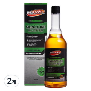 맥쏠 시그니처 부스터 연료첨가제 300ml, 2개, 디젤/경유