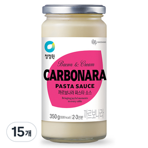 청정원 까르보나라 파스타소스, 350g, 15개