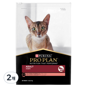 프로플랜 어덜트 고양이 건식사료, 연어, 7kg, 2개