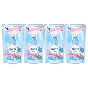 페브리즈 섬유탈취제 은은한 꽃향 리필, 320ml, 4개