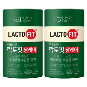락토핏 당케어 유산균, 120g, 2개