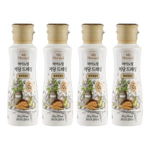 마이노멀 저당 드레싱 참깨흑임자, 240g, 4개