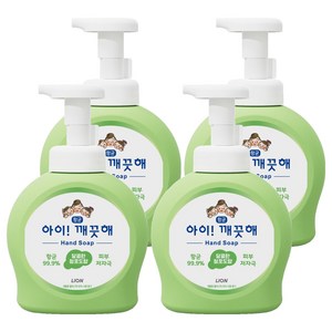 아이깨끗해 항균 폼 핸드솝 청포도향, 490ml, 4개