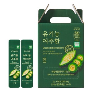 유기농마루 정품 유기농 여주환 스틱 50p, 100g, 1개