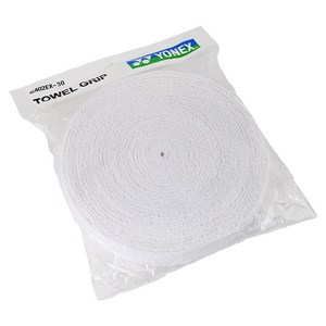 요넥스 타올그립 배드민턴라켓 그립 테이프 AC-402EX-30, 화이트, 1개