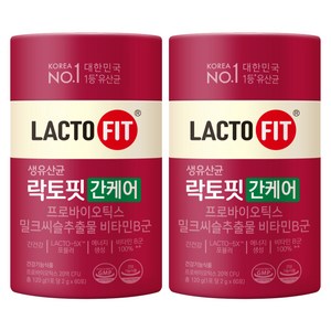 락토핏 간케어 유산균 60p, 120g, 2개