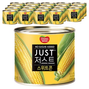 동원 저스트 노슈가 스위트콘, 340g, 20개