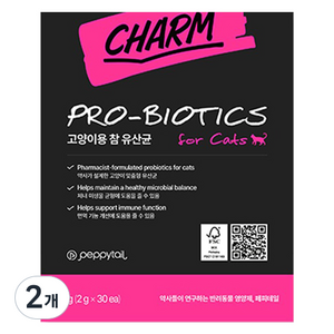 페피테일 고양이 참 프로바이오틱스 60g, 30회분, 장건강/유산균, 2개