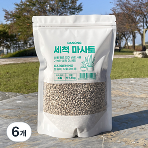 다농 세척 마사토 소립, 6개, 1.5kg