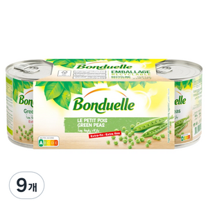 봉듀엘 완두콩통조림, 200g, 9개