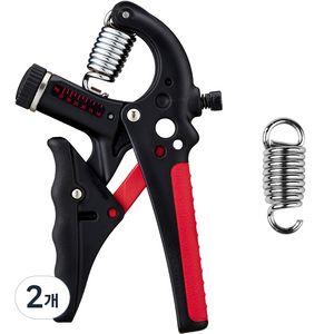 지디 Grip 2 평행그립 악력기 10~35kg, 레드, 2개