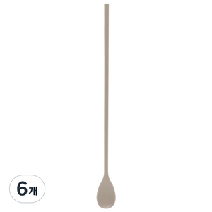 실리만 국내생산 하모니 롱스푼 코코아그레이 1개, 단품, 6개