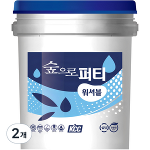 KCC숲으로 퍼티워셔블, 화이트, 5kg, 2개