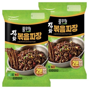 풀무원 직화 볶음 짜장 2인분 512.8g, 2개