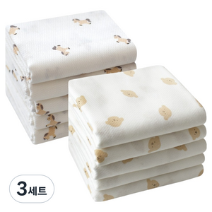 베이비앤아이 소프트 사각 천기저귀 포니 5p + 뭉이 5p 세트, 포니, 뭉이, 3세트