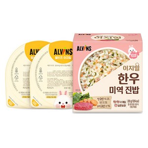 엘빈즈 이지밀 실온 이유식 진밥, 혼합맛(한우/미역), 110g, 2개