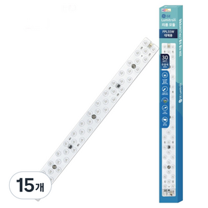 루미트론 플리커프리 리폼 HD LED 형광등 대체용 30W, 주광색, 15개
