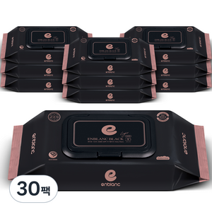 앙블랑 세이프 블랙 라이트 캡형, 78g, 36매, 30개