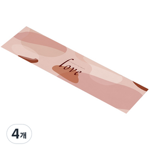 에어 조약 일러스트 피아노 상단 매트 25 x 150 cm, TYPE 12, 4개