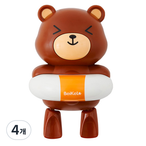 리틀클라우드 목욕 물놀이 태엽 장난감, 곰, 4개