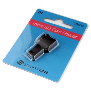 스토리링크 USB 3.0 마이크로SD 카드리더기, Q4, 블랙, 1개