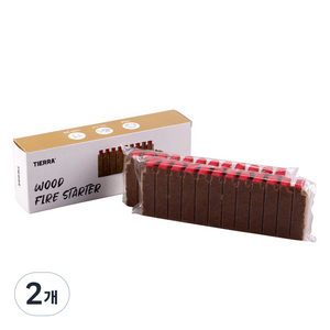 티에라 캠핑 우드 파이어 스타터 2p, 240g, 2개