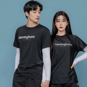 헤링본 비투비 래쉬가드 상의 RD306, 블랙