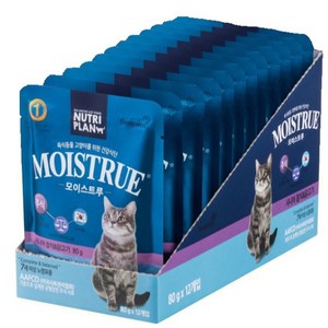 동원뉴트리플랜 고양이 모이스트루 주식파우치, 닭+참치, 80g, 12개