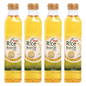 킹라이스오일 현미유, 500ml, 4개