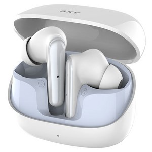 스카이 핏 버즈 S 블루투스 5.4 커널형 고음질 TWS 무선이어폰, IM-S34, 아이시클 화이트