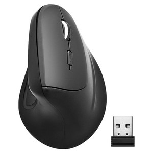 코시 버티컬 컴피 무선 마우스, M3163WL, 블랙