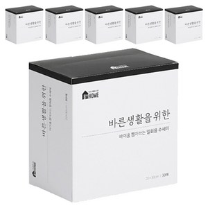 바이홈 뽑아쓰는 일회용 수세미, 블랙, 30개입, 6개