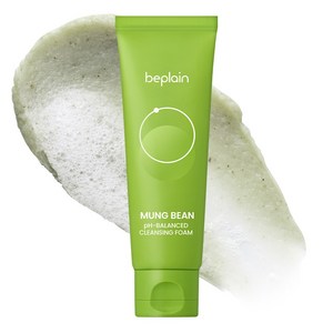 [비건뷰티] 비플레인 녹두 약산성 클렌징폼, 80ml, 1개