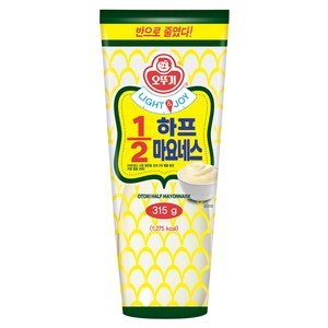 오뚜기 LIGHT & JOY 1/2 하프 마요네스, 315g, 1개