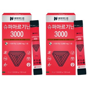 네이처드림 슈퍼아르기닌 3000, 15회분, 20g, 2개
