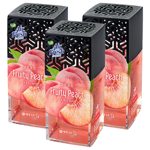 에어후레쉬 젤로포트 방향제 본품, 120g, 3개, 후루티 피치
